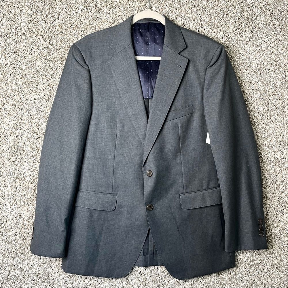Alton Lane Blazer Men’s 40R Tailored Fit Gray Wool Blend Suit Jacket New
